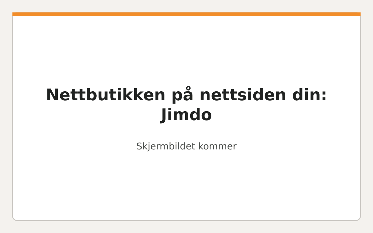 Linjen fra vbeslag limt inn i «Widget/HTML» i Jimdo.