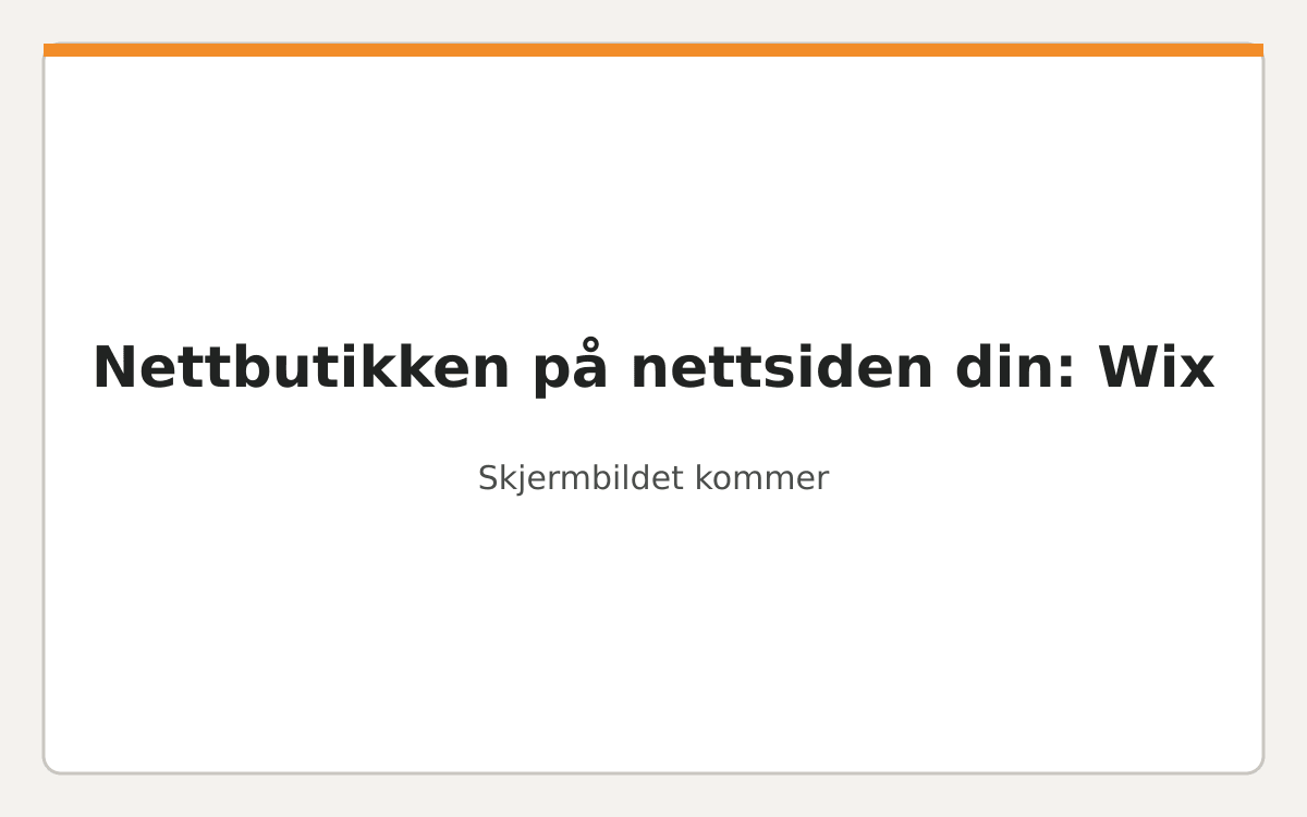Linjen fra vbeslag limt inn i «Bygg inn HTML» i Wix.