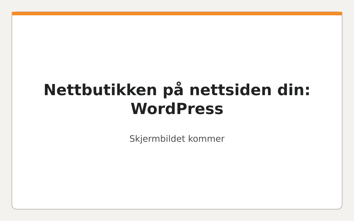 Koden fra vbeslag limt inn i «Egendefinert HTML»-blokken i WordPress.
